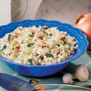 Celery Mushroom Rice Medley