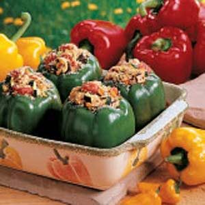 Chicken-Stuffed Green Peppers