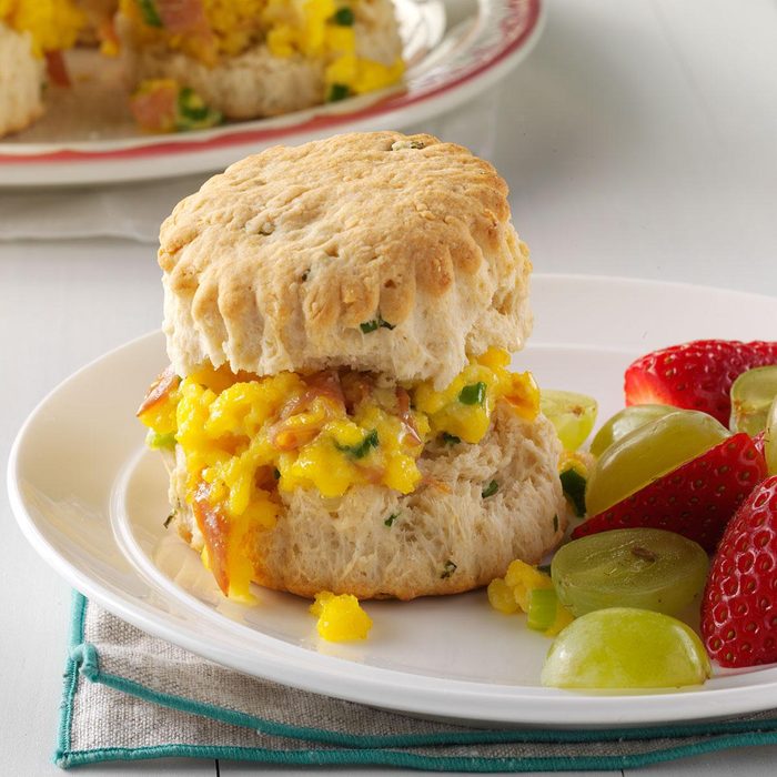 Prosciutto & Cheddar Breakfast Biscuits