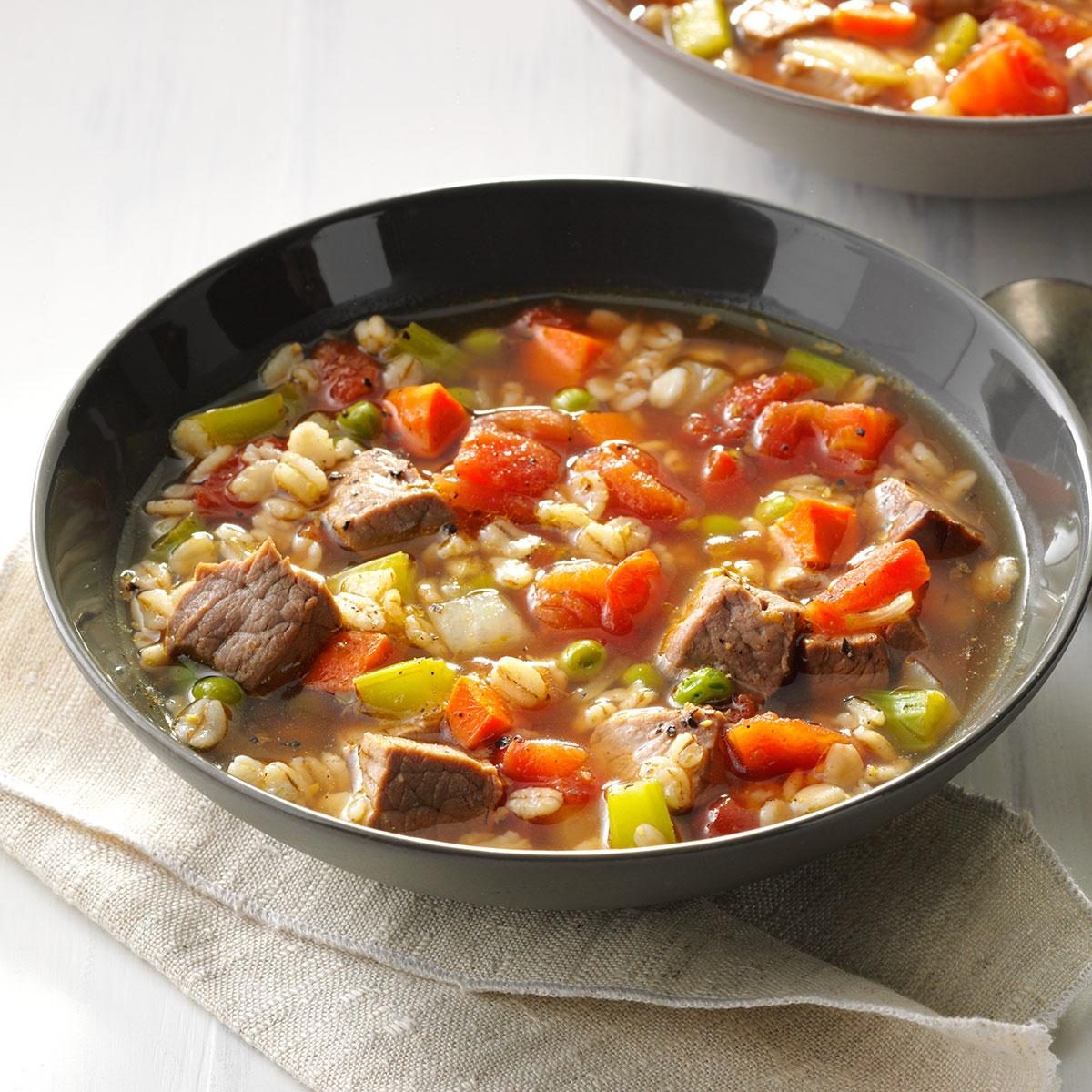 Comforting Beef Barley Soup Recipe: How to Make It | Taste of Home