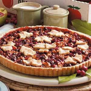 Quick Apple Cranberry Tart