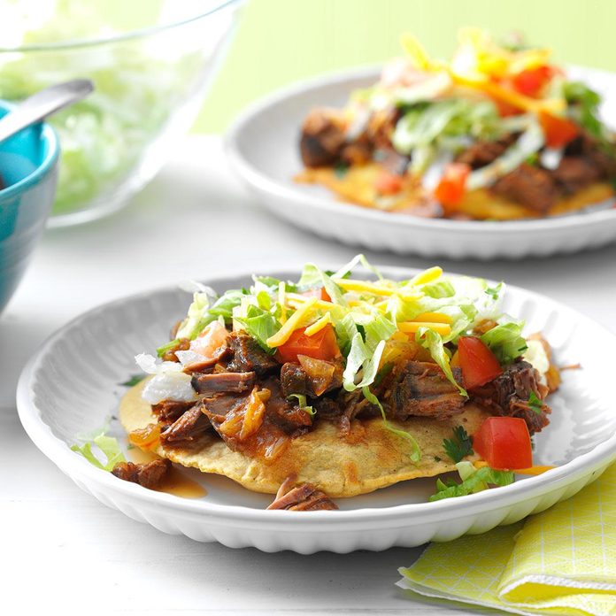 Slow-Cooker Beef Tostadas