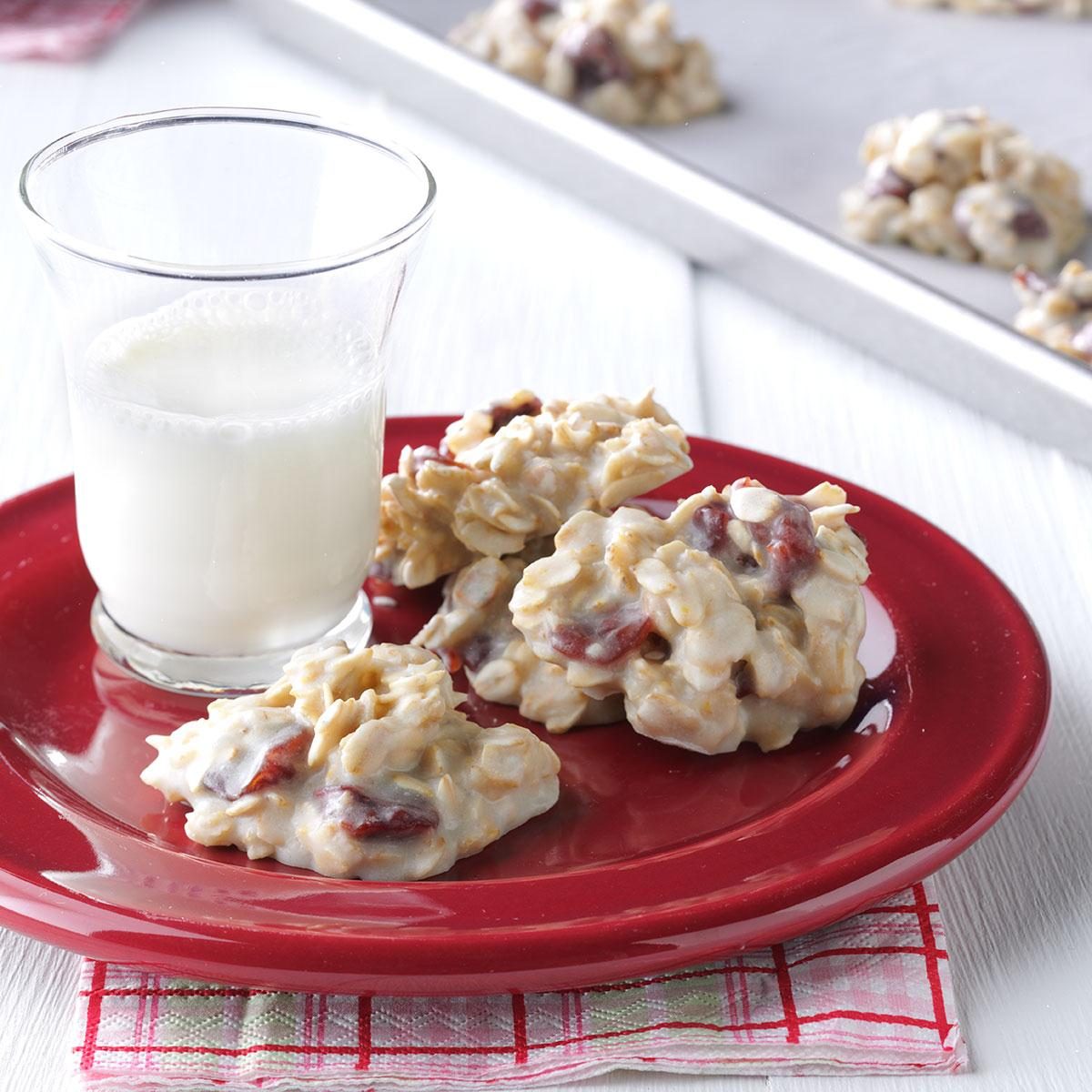 White Almond No-Bake Cookies