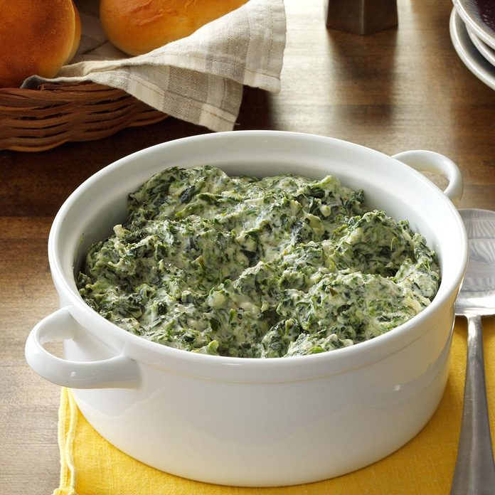 Three-Cheese Creamed Spinach