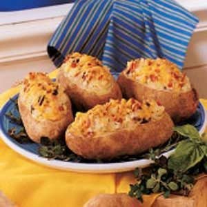 Cheddar-Mushroom Stuffed Potatoes