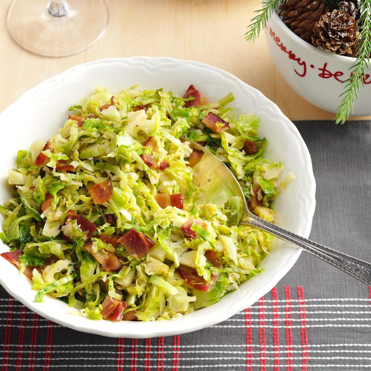 Brussels Sprouts with Bacon & Garlic