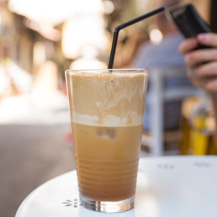 Greek Coffee in Rhodes; Shutterstock ID 490720774