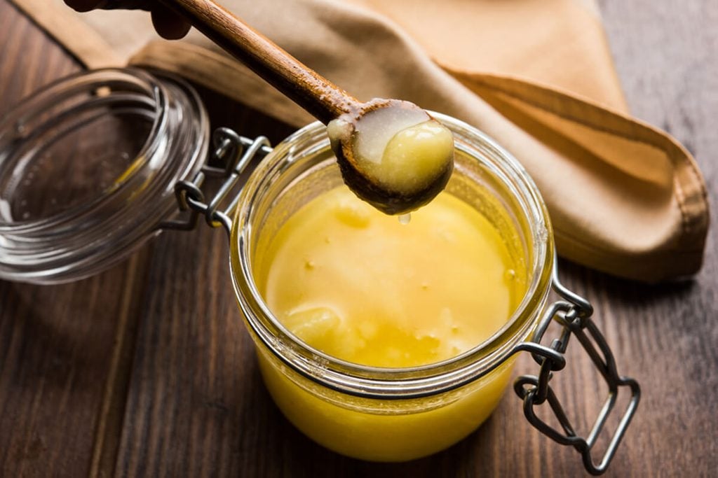 Desi ghee or Pure ghee also known as clarified liquid butter.
