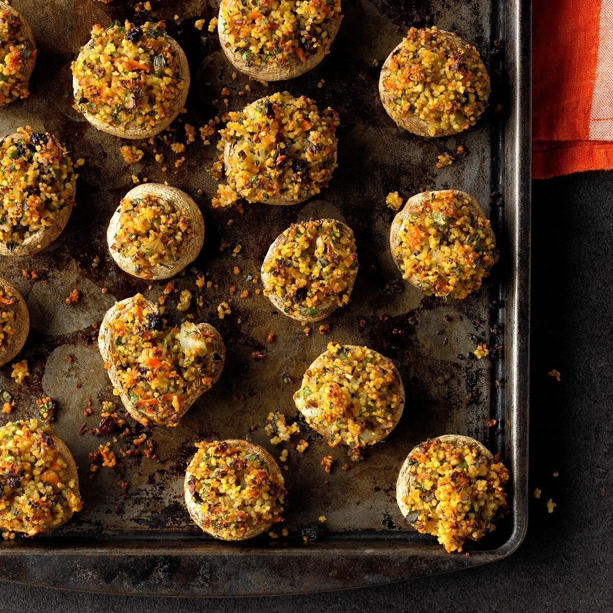 Moroccan Stuffed Mushrooms