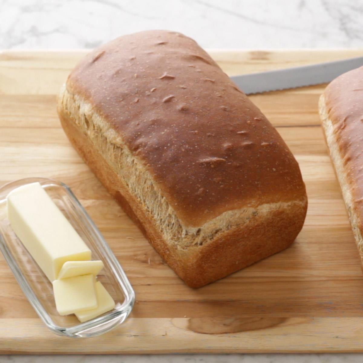 Whole Wheat Bread Recipe | Knead Bread Recipe, No Knead Bread, Artisan