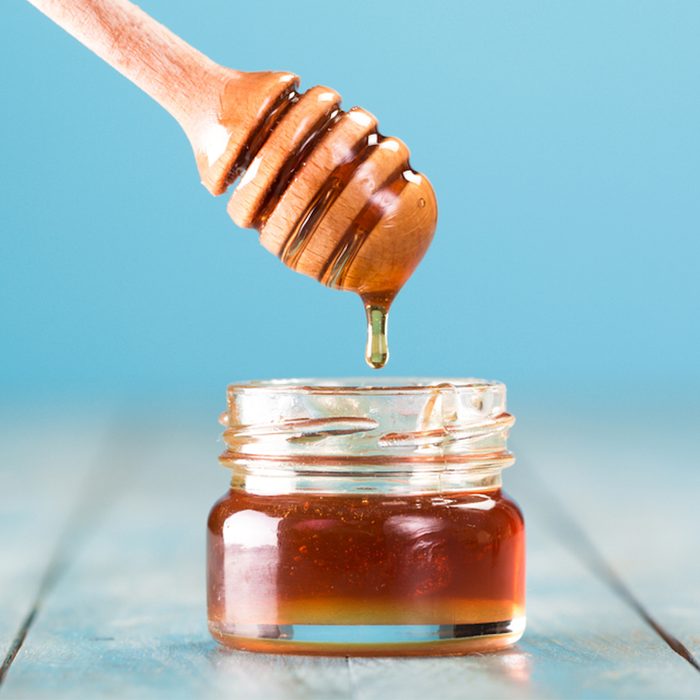 Honey in small jar