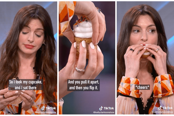 How To Eat A Cupcake The Right Way According To Anne Hathaway Ft Via Tiktok