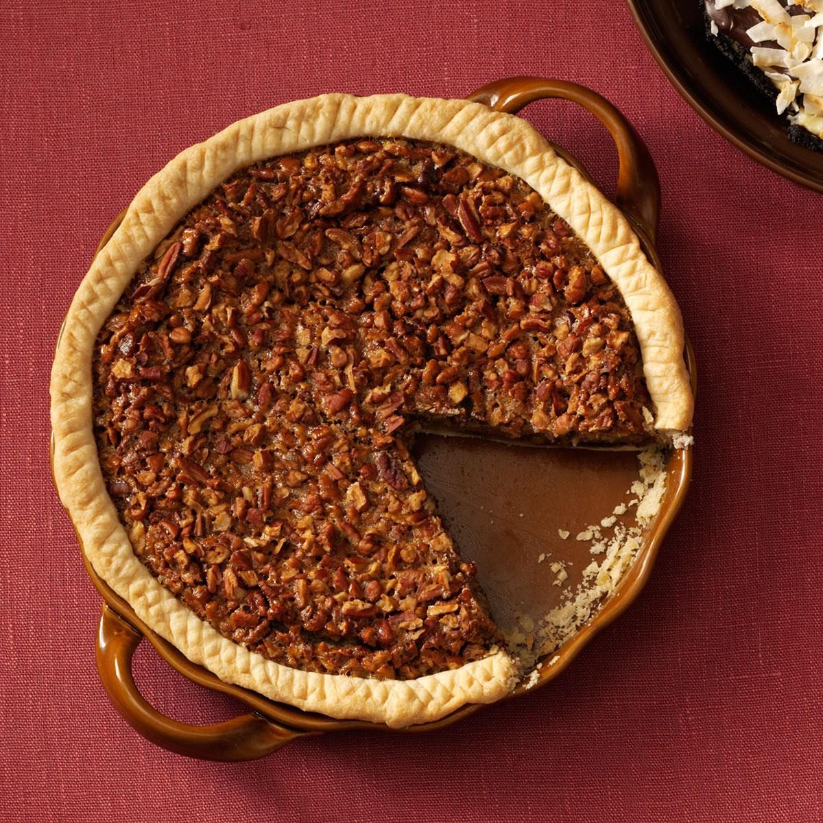 Easy Bourbon ChocolatePecan Pie Recipe Taste of Home