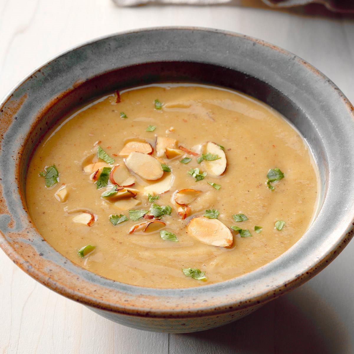 Keto Moroccan Cauliflower and Almond Soup