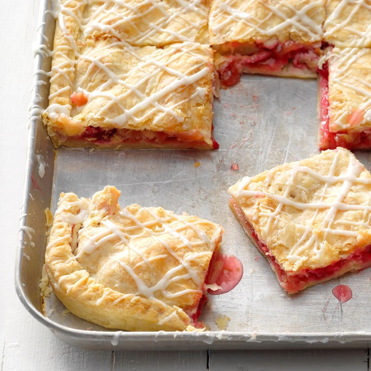 Wisconsin: Raspberry-Rhubarb Slab Pie