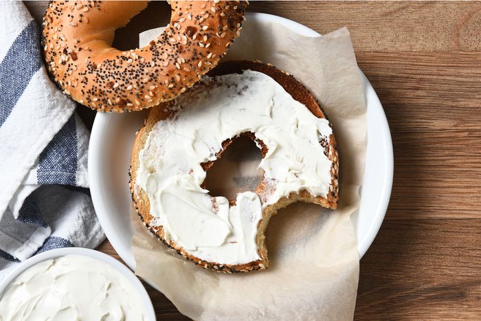 Cream Cheese On A Bagel