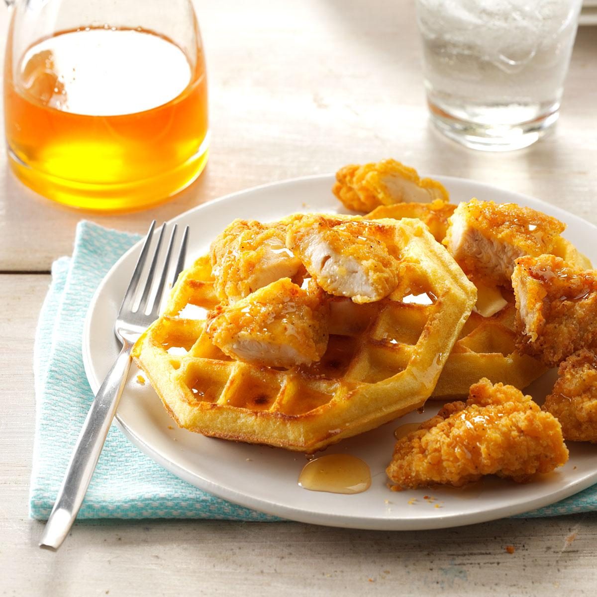 Chicken & Waffles Recipe | Taste of Home