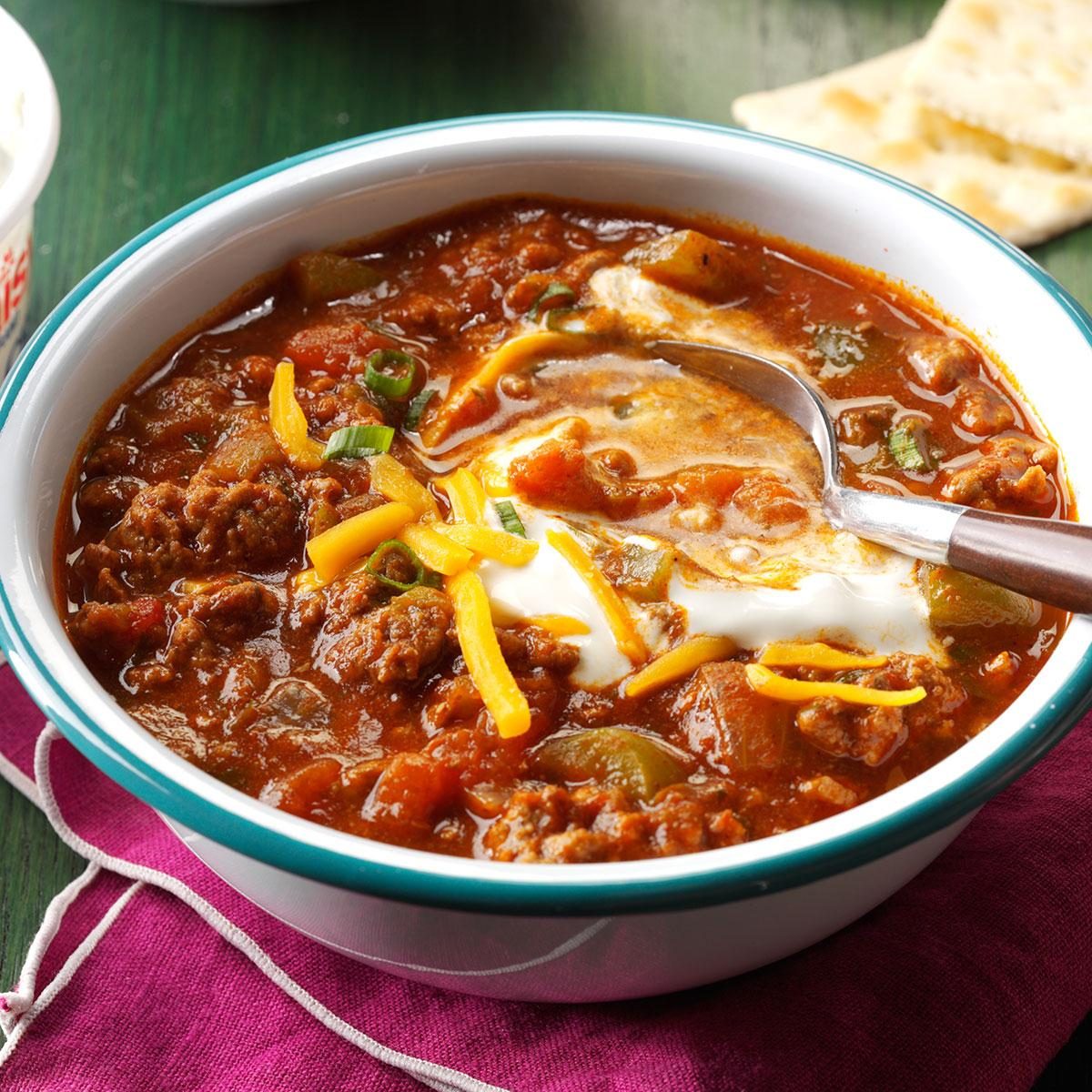 Hearty Slow-Cooker Chili Recipe | Taste of Home