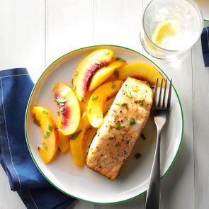 Grilled Salmon with Nectarines