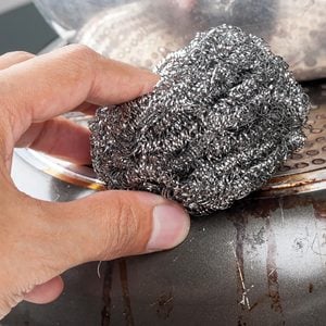 stainless steel scrubber, scouring pad for dish washing