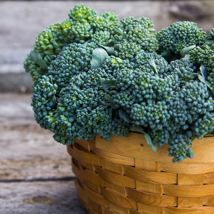 Broccoli in the basket