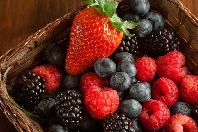 Mix of soft fruit that are good for keto diet