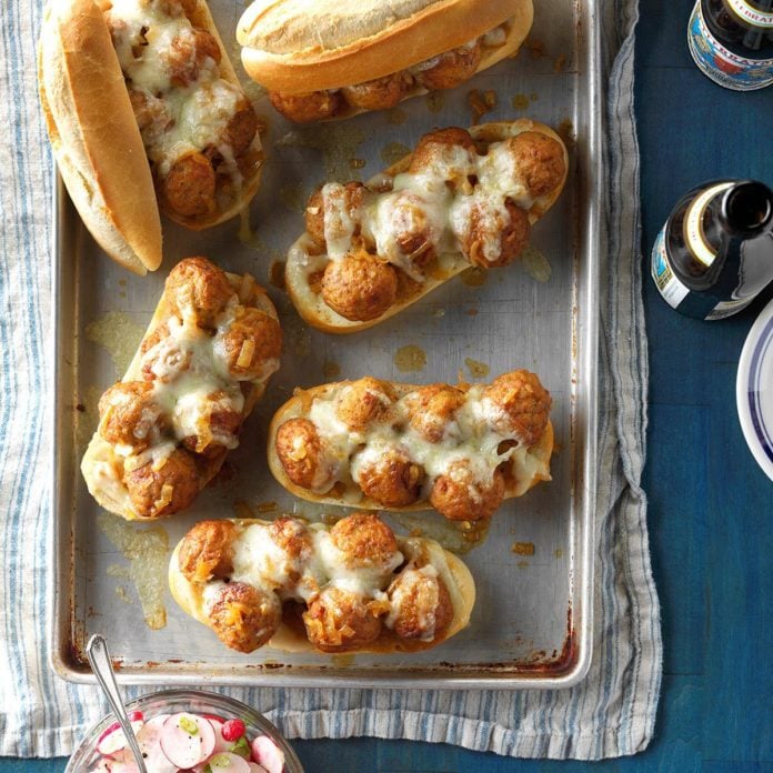 contest-winning bavarian meatball hoagies