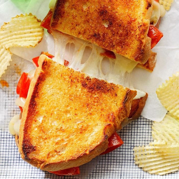 Grilled Cheese and Pepperoni Sandwich