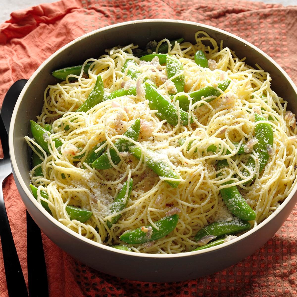 Parmesan Snap Pea Pasta