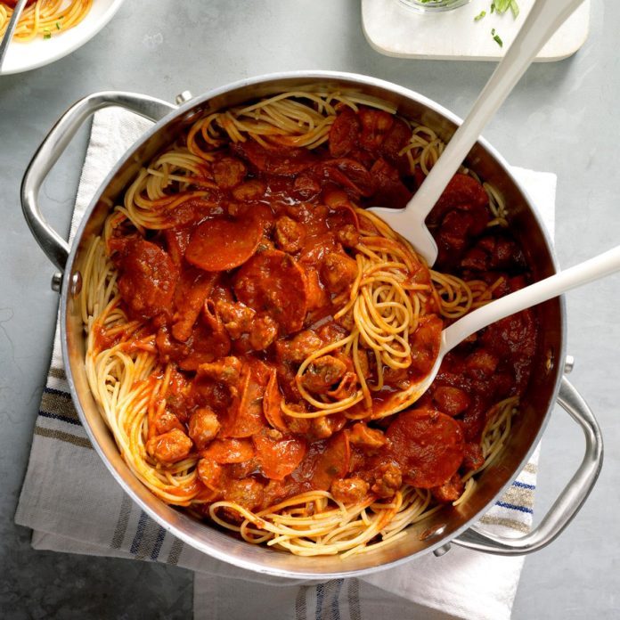 Pizza Spaghetti | Beanstalk Mums