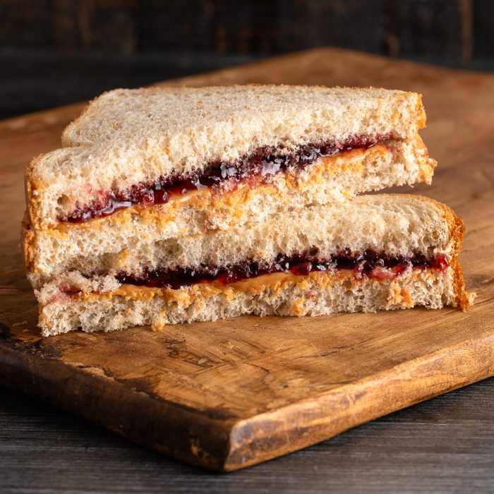 peanut butter and jelly sandwich