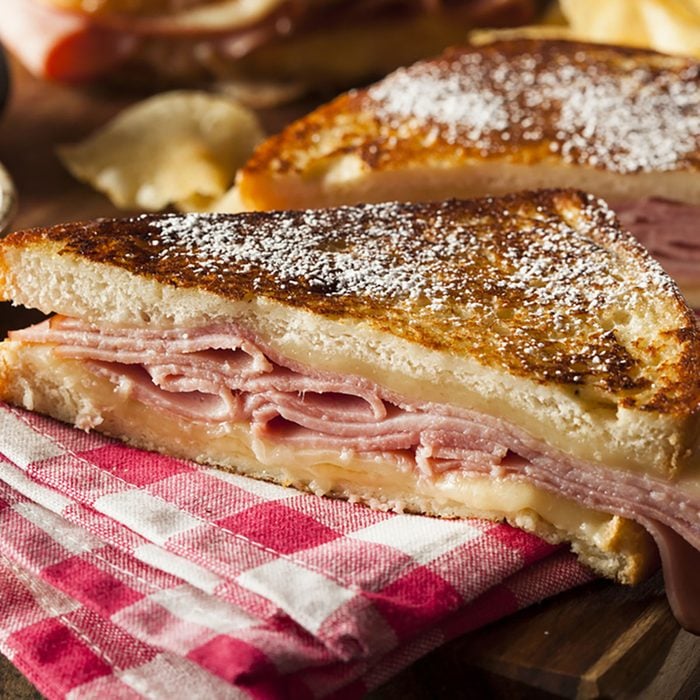 Homemade Monte Cristo Sandwich with Ham and Cheese