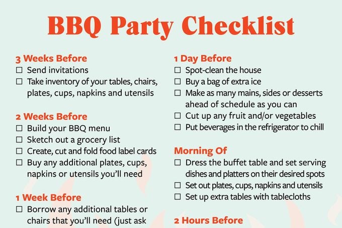 Bbq Party Checklist 3.2