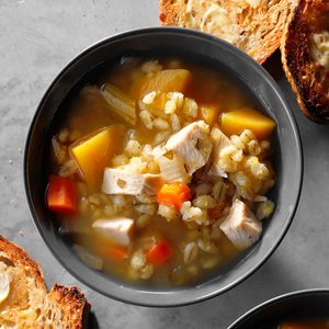 Butternut Squash and Barley Soup