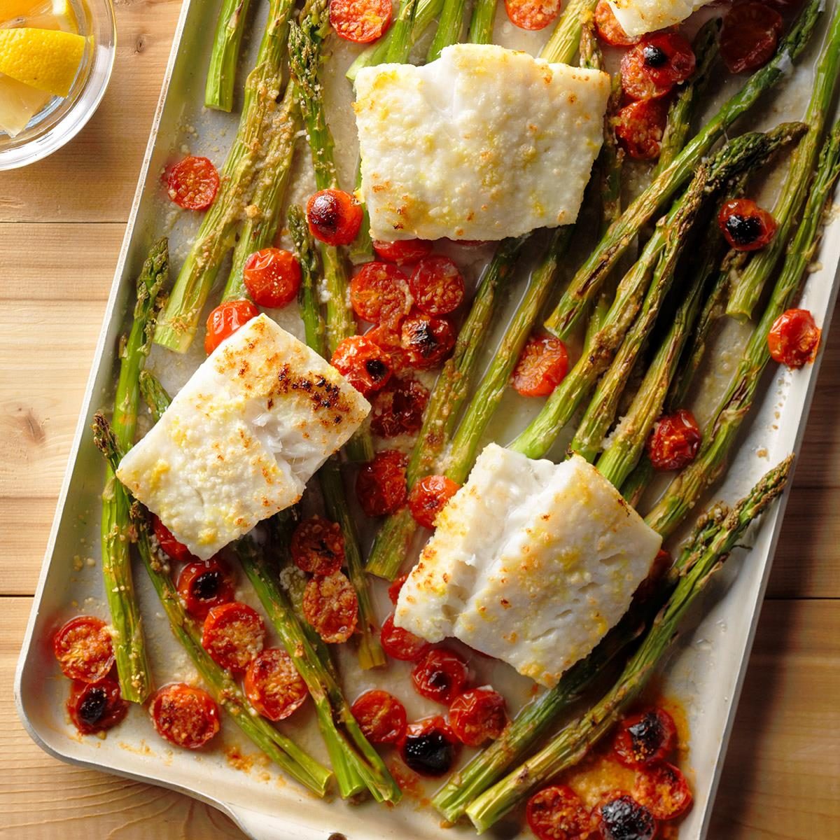 Day 1: Cod and Asparagus Bake