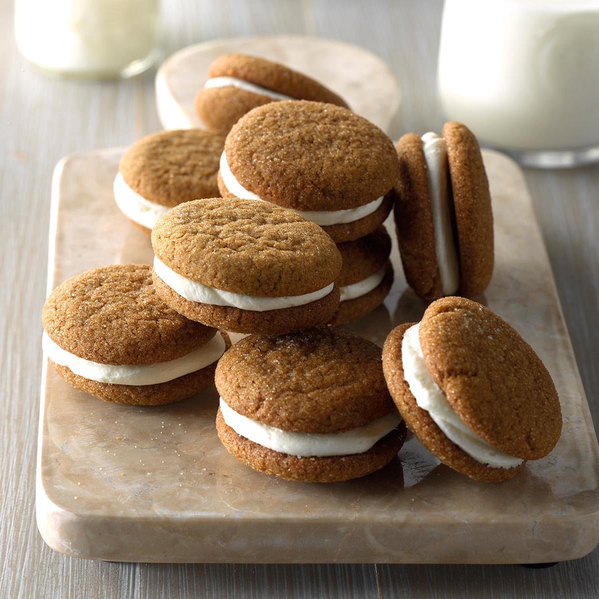 Lemony Gingerbread Whoopie Pies Recipe | Taste of Home