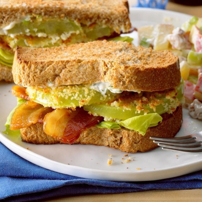 air fryer green tomato blt