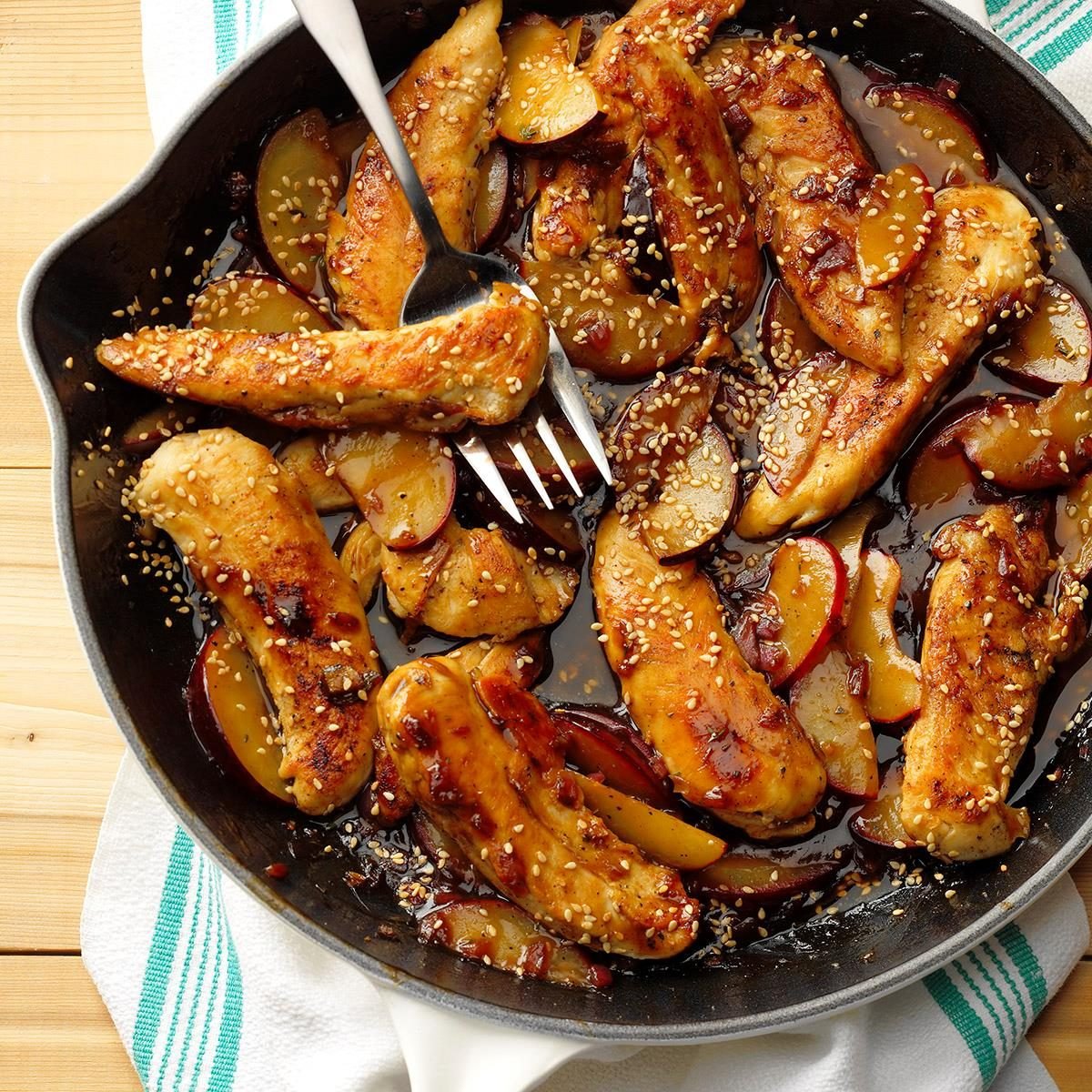 Day 15: Skillet Plum Chicken Tenders	