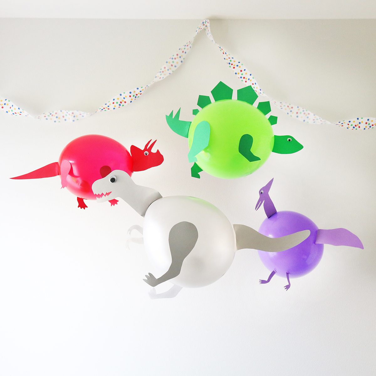 Craft Set Fun Dinosaurs Masks Party Happy Balloons Creative Make a Toy yourself 