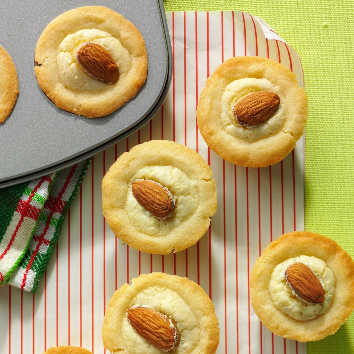 Marzipan Cups with Currant Jelly