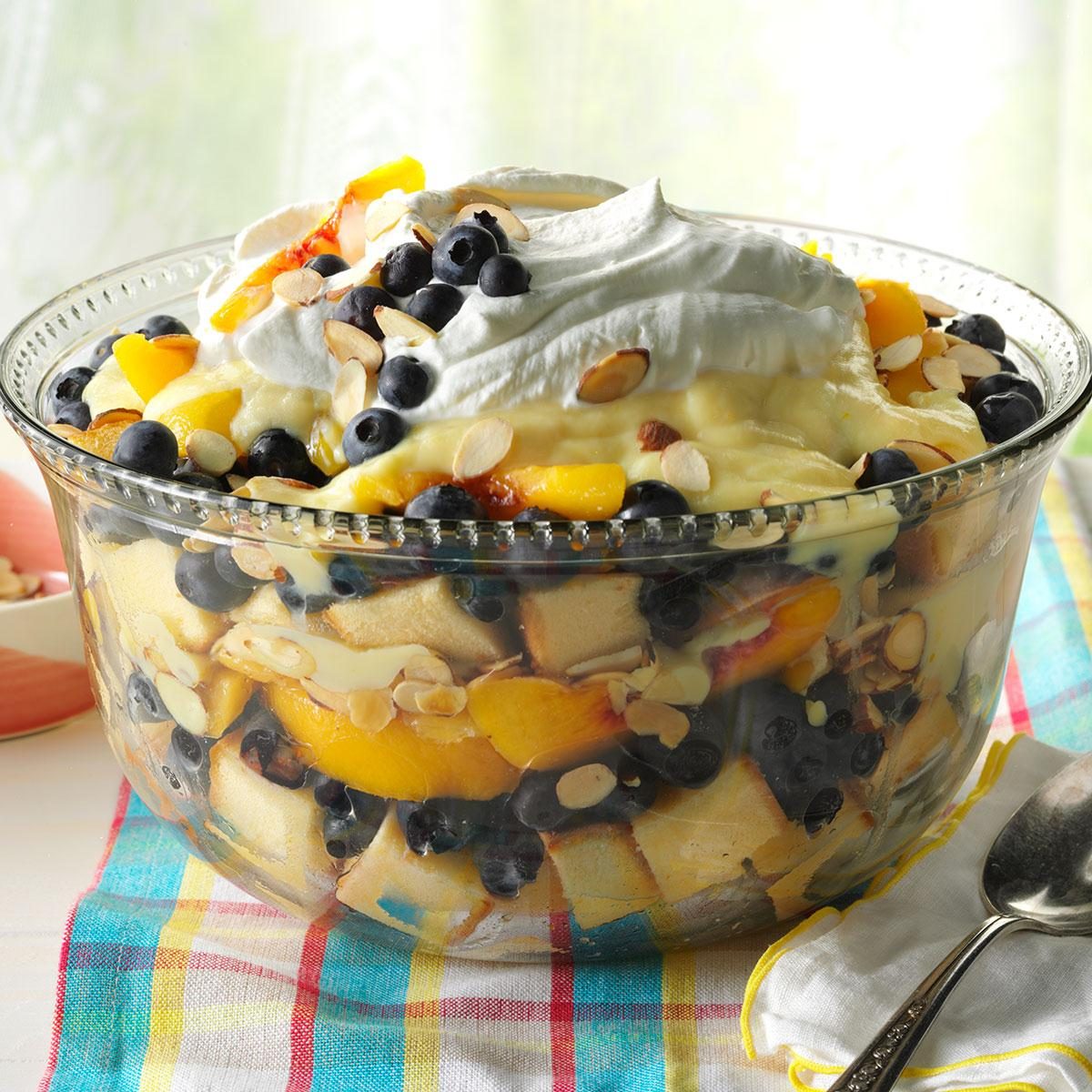 Peach & Blueberry Trifle