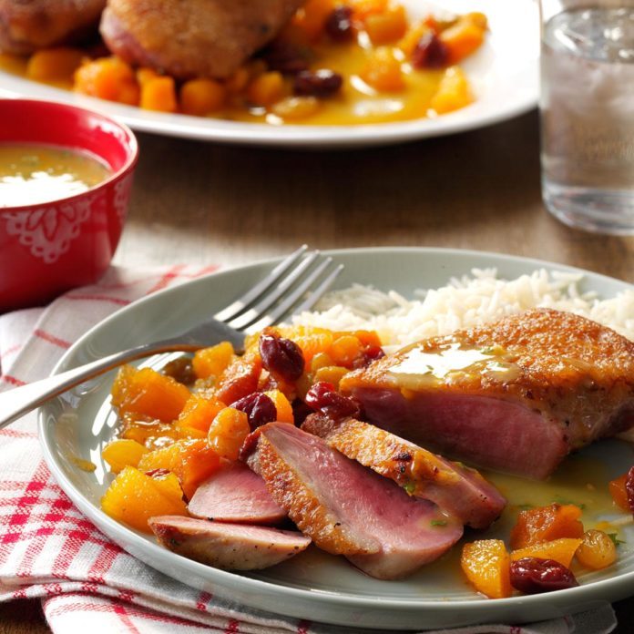 Duck Breasts with Apricot Chutney
