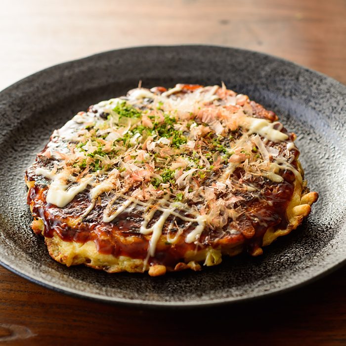 Japanese food, Okonomiyaki, Japanese-style pancakes; Shutterstock ID 683904229; Job (TFH, TOH, RD, BNB, CWM, CM): Taste of Home