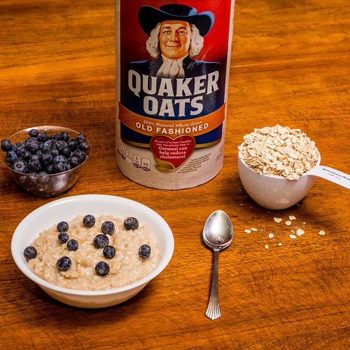 ATLANTA, GEORGIA - March 20, 2015: Photo of a healthy breakfast. Quaker Oats is part of a high-fiber heart-healthy breakfast.; Shutterstock ID 262949393; Job (TFH, TOH, RD, BNB, CWM, CM): Taste of Home
