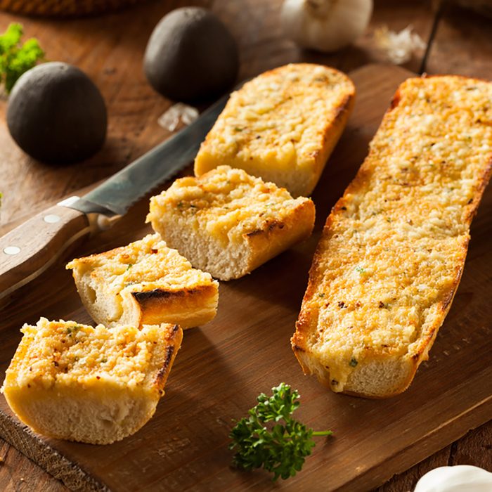 Homemade Cheesy Garlic Bread with Herbs and Spices