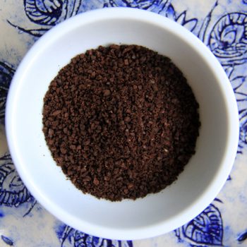Roasted coffee grounds