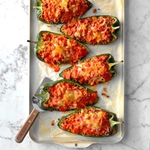 Easy Stuffed Poblanos