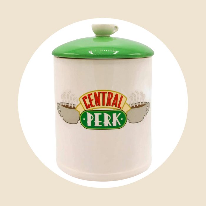 Silver Buffalo Friends Central Perk Logo Large Canister Ceramic Cookie Jar Ecomm Amazon.com