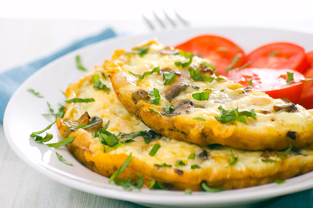 Omelet with mushrooms