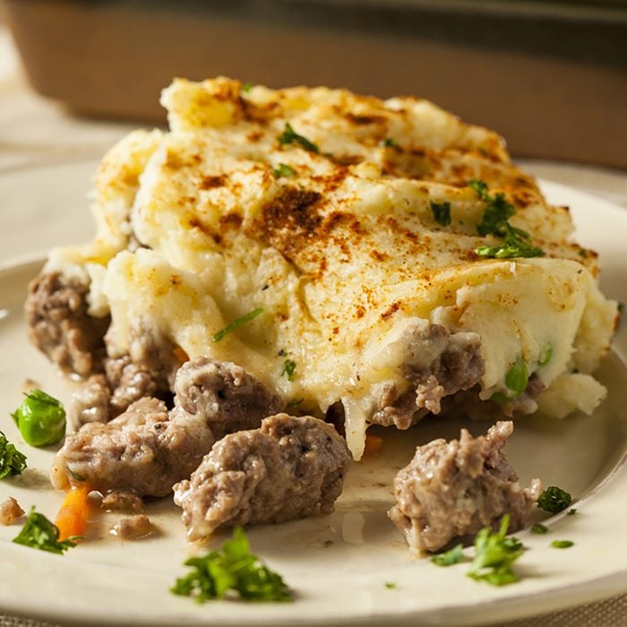 Homemade Irish Shepherd's Pie with Lamb and Potatoes